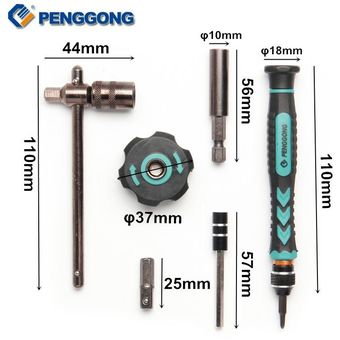 Destornilladores de manga de precisión PENGGONG 47 en 1 kit 