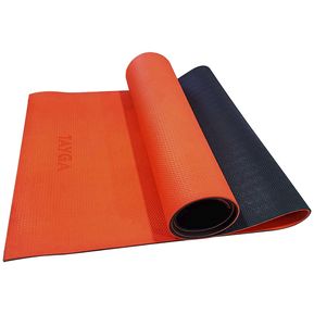 Tapete de Yoga Doble VistaBicolor Naranja