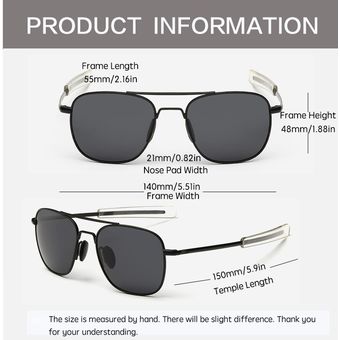 Vintage Polarized Aviation Sunglasses Men Designer Sun For 