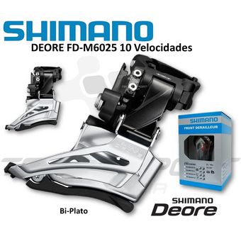 Descarrilador Shimano Deore M6025 2 X 10v Biplato Bicicleta