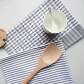 Algodón rayado alfombrillas a cuadros individuales de alta calidad breve Pastroal servilletas cocina mantel para fondo toallas de té 