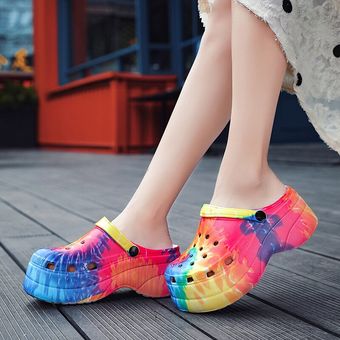 Verano nueva plataforma de colores para mujeres sandalias sandalias 