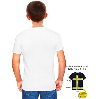 Camiseta niño nasa azul poliéster mc blanco estampado by ADNCAMISETAS 
