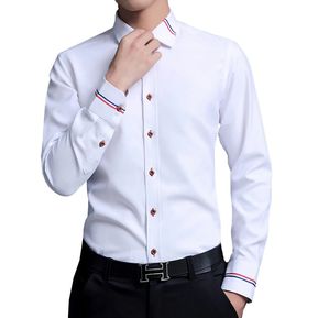 Camisa Hombre Triple Linea - Blanco