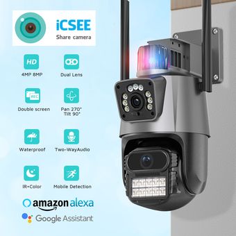 Foco Camara De Seguridad Wifi 360 Giratorio App Impermeable