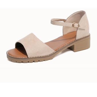 Zapatos para mujeres de verano sandalias de tacón bajo sandalias 