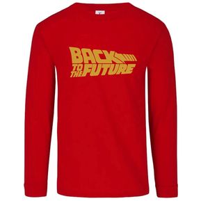 Camiseta Rojo Manga Larga Back To The Future Comics-Store