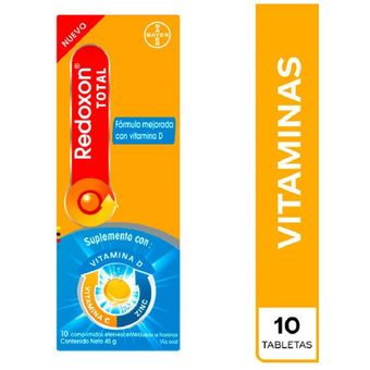 Redoxon Vitamina C Suplemento Alimenticio Vitamina C Comprimidos  Efervescentes Sabor Naranja Fortalece El Sistema Inmune (caja de 10  comprimidos)