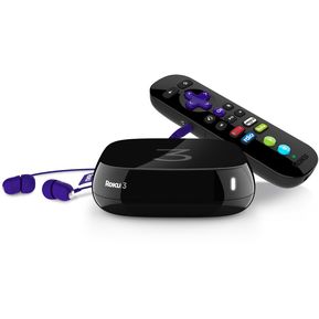 Roku 3 Streaming Media Player - 1080p, HDMI, Built-in Wi-Fi, Bluetooth 3.0, Streaming Services, USB, Remote Control, 3.5mm Jack (4200R)