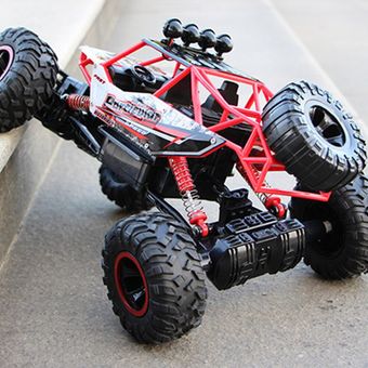 Nios más grande coche de Control remoto todoterreno vehículo de cuatro ruedas de escalada grande coche de alta velocidad de carreras de carga de coches de juguete28CM Negro 