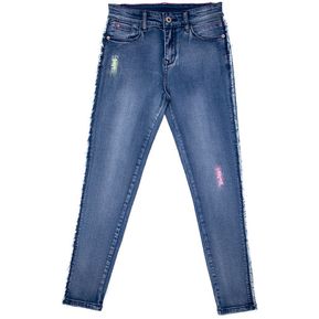 Jeans niña pitillo huincha cotelé Jeans niña pitillo huincha cotelé