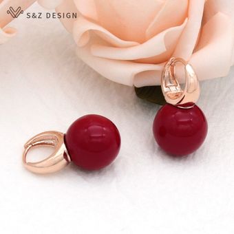 Sz Diseña Nuevos Pendientes De Perlas Redondas Elegantes Y 