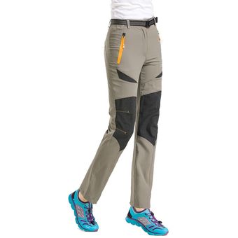 Pantalones de senderismo para mujer,ropa deportiva para pesc #Khaki 