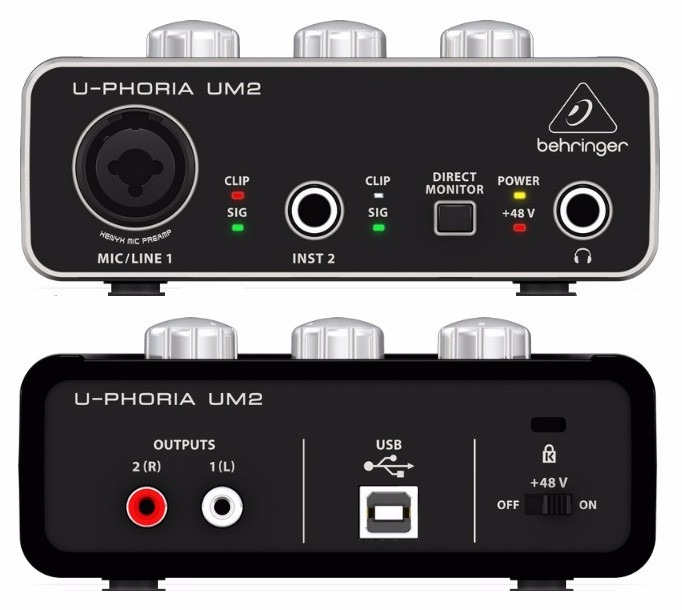 Interfase De Audio 1X1 USB Behringer UPHORIA UM2
