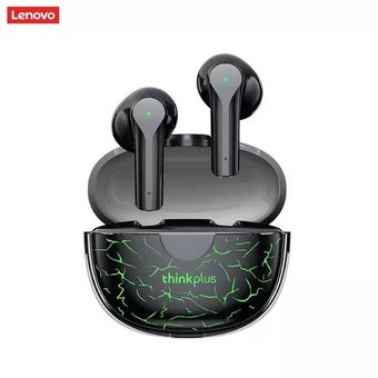 Lenovo - Auriculares deportivos Lenovo TWS con control táctil y caja de  carga de 230 mAh