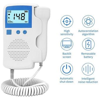 GENERICO Doppler Fetal Monitor Escucha los Latidos De Tu Bebe mas gel  Incluido