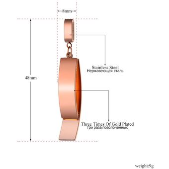 Diseño De Lokaer Pendientes Colgantes Geométricos De Acero 