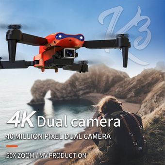 K3 Drone 4K plegable 4CH Altitud Hold Drone WiFi FPV en tiempo real de transmisión 