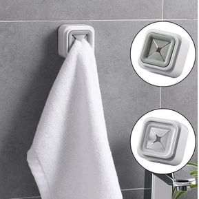 Set de 3 toalleros colgador de paños a presión adhesivos cocina baño