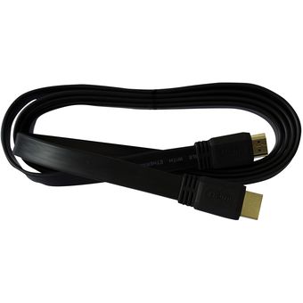 CABLE HDMI 3.0MT FLAT COLOR NEGRO V1.4 