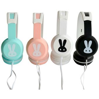 Ex02 Cute Rabbit New Headset Hifi Cancelación de ruido Micrófono incor 