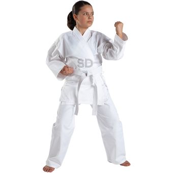Karategui Smai con cinturón blanco 10 Tallas artes marciales 