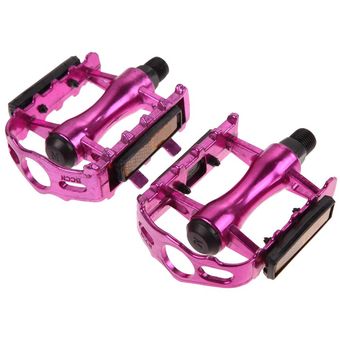 pedales planos de aleación de aluminio para bicicleta de montaña #Pink 1 par de pedales de bicicleta MTB pedales planos para ciclismo de 916 \ accesorios para bicicleta MTB BMX 