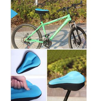 cómodo cojín cubierta de asiento suave para bicicleta Sillín de bicicleta de Gel de sílice cubie 