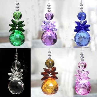 K9 cristal pulido Suncatcher pendientes colgantes de la bola de cristal colgante Prismas 