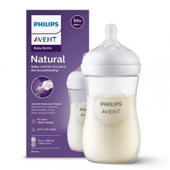 Philips Avent - Biberón de alimentación natural, 9 oz