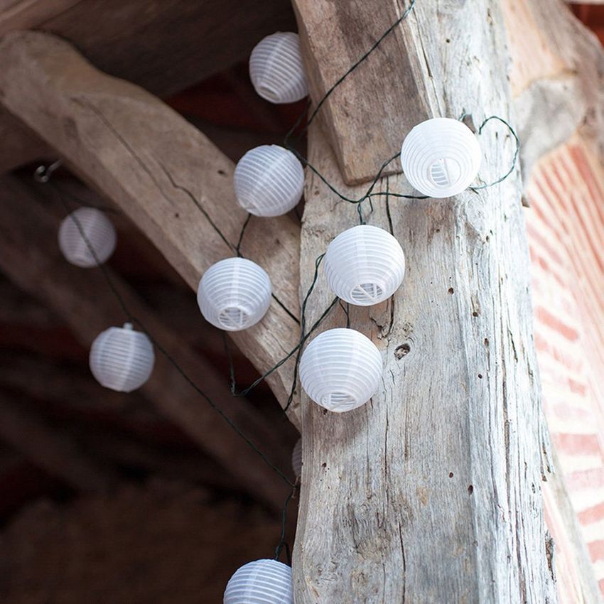 LED impermeable linternas serie linternas cadena para decoraciones luces al aire libre