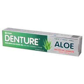 Crema Dental Denture Aloe Menta Xylitol 10% X100 Gr