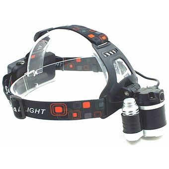 + cable 2battery XPE T6 negro Faros 90 alto grado de iluminación llevó la cabeza de la lámpara LED del faro pesca que acampa de la linterna de la antorcha Lanterna 