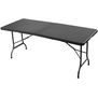 Mesa Plegable Ratan Choclate 180 cm  Klimber