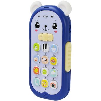 teléfono móvil Juguete de gutapercha para bebé artefacto para dormir simulación de teléfono juguete de música que cambia la cara juguetes educativos tempranos 