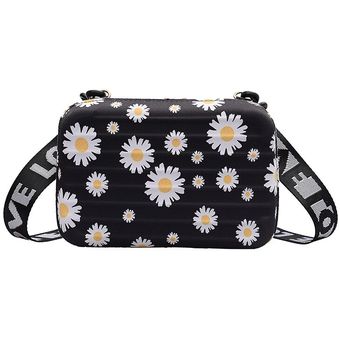 #black De Lujo bolsas de hombro para mujeres de moda pequeña bolsa de equipaje maleta nueva Mini bolso de la PU solo dibujos animados bolso de embrague 