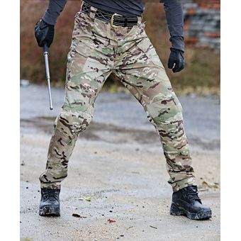 Ropa de calle de moda para hombre pantalones casuales de camuflaje 
