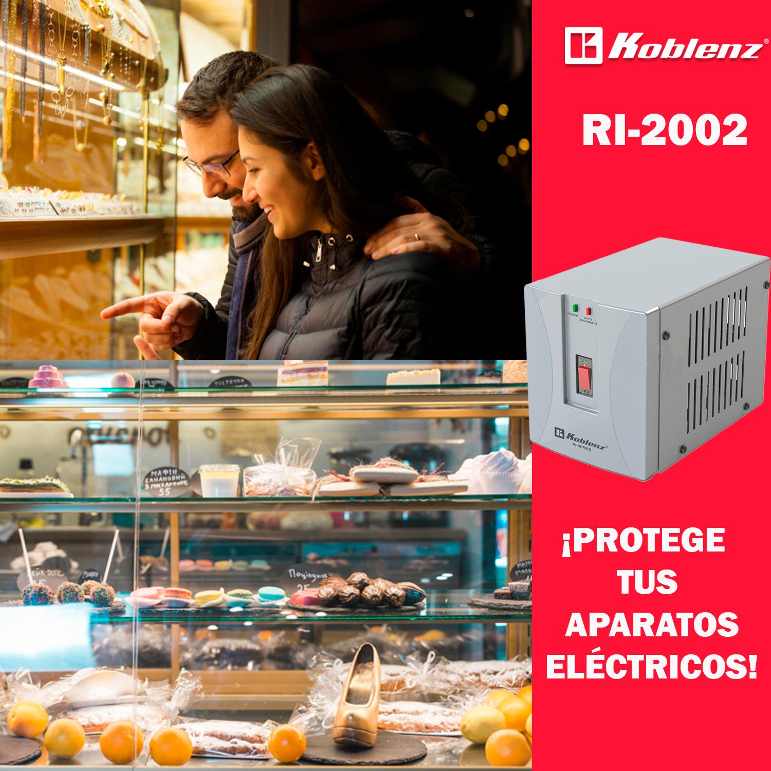Regulador De Voltaje Koblenz Para Refrigerador y lavadora RI-2002 2500v