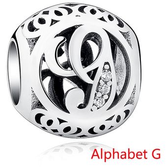 Las Cuentas Belawang Retro A-z Se Ajustan A La Pulsera 925 Las Cuentas Belawang Retro A-z Se Ajustan A La Pulsera 925