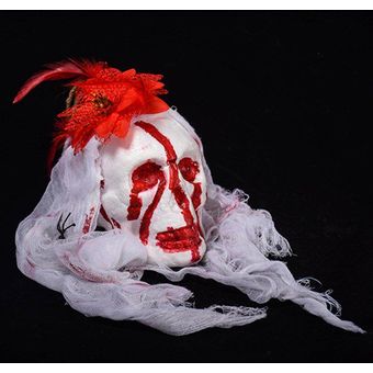 Halloween Horrible Skeleton Bloody Skull Spooky Hanging Party Decoration Supply blanco Blanco 