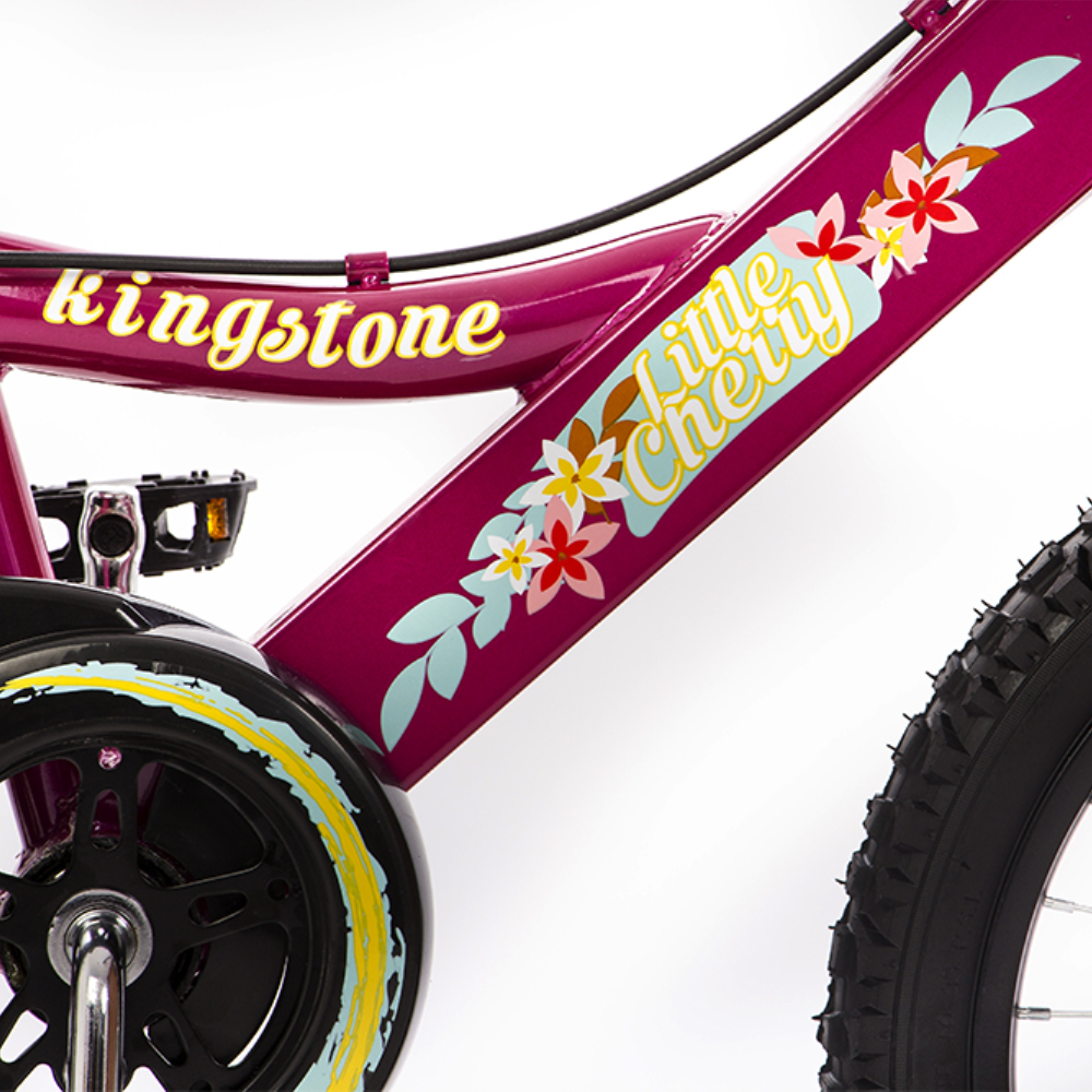 Bicicleta Infantil Para Niña  R16 Kingstone Little Cherry Premium