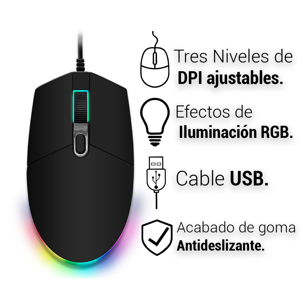Kit Teclado Mouse Gamer Audífonos Profesional Usb Luz Led