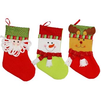 Decoraciones de árbol de navidad dulce Calcetines Adornos Año Nuevo Colgante de Navidad 