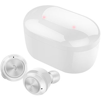 TWS auriculares Bluetooth auriculares estéreo inalámbricos manos libres Bluetooth 5,0 Mini auriculares con caja de carga para teléfono inteligente PC Mp3 Mp4 #Blanco 