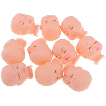 10 piezas de cabezas de muñecas para dormir llavero de coche llavero 
