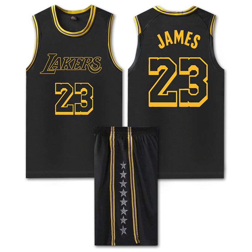 YQA # 23 Lakers James Ropa De Baloncesto Chaleco Deportivo,Pantalón Corto Conjunto De Dos Piezas Ropa Deportiva para Niños Adultos Ropa Informal 