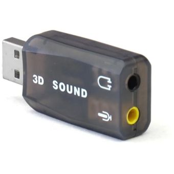 Adaptateur / Carte de son externe USB 3D Sound Virtual 5.1