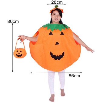 Para adultos Traje de tres piezas Traje de calabaza para adultos Mujeres Hombres Unisex Traje de disfraces de Halloween 