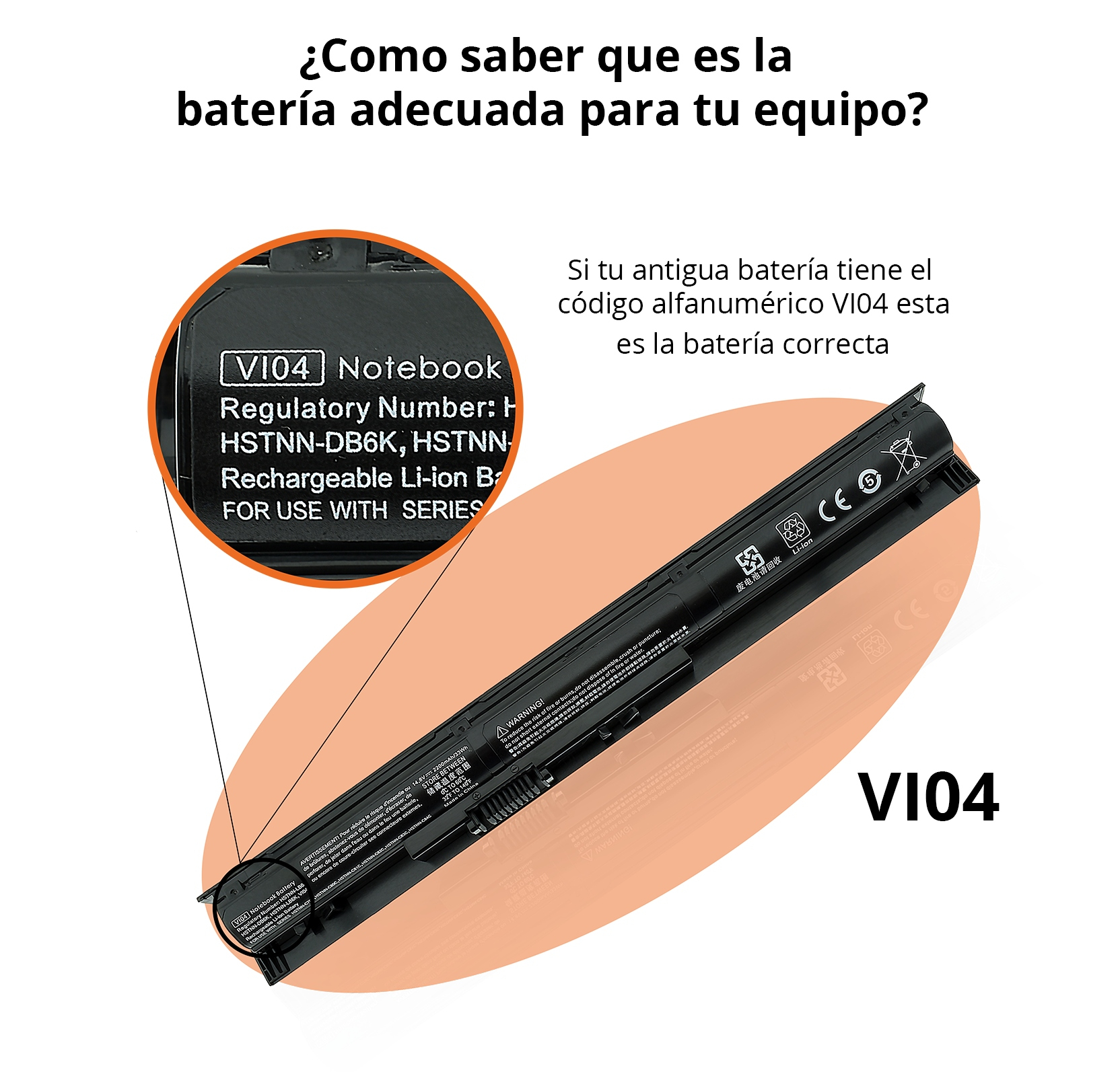 Bateria HP vi04 notebook 756478-221