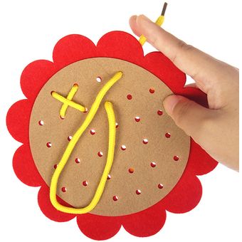 FeelinGirl Juguetes para niños Tarjeta de cordones en forma de girasol 